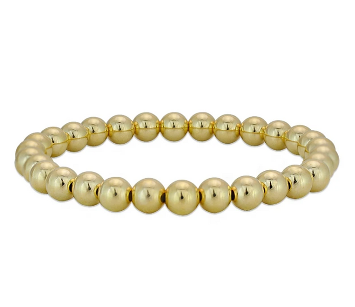 Plain Bracelet 6mm -  Gold