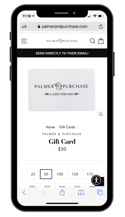 Palmer & Purchase E-Gift Card